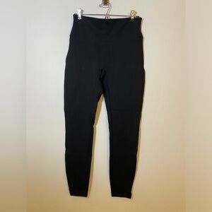 Spanx Women's Look At Me Now Full Length High Rise Black Seamless Leggings Sz M